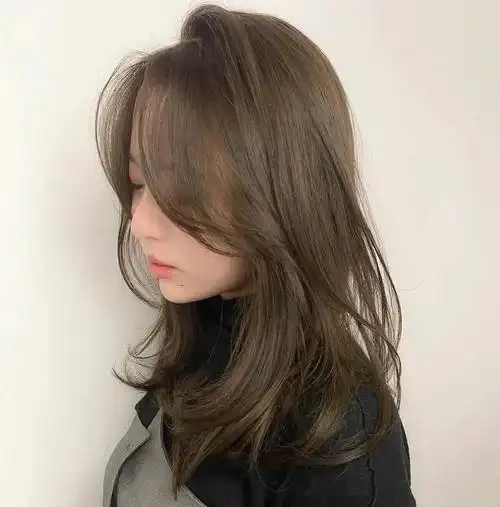 这颜色染完真好看茶棕色