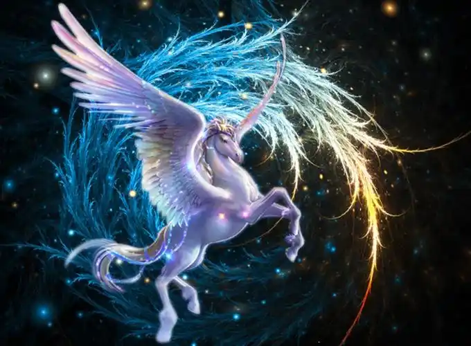 印花包邮dmc纯棉线十字绣套件客厅卧室大画梦幻唯美星空独角兽