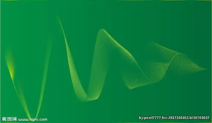 绿色线条背景图片