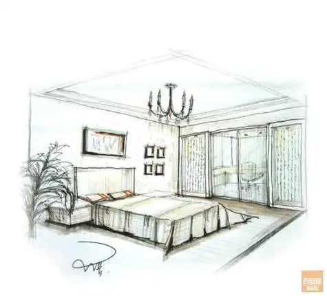 婚房布置简笔画