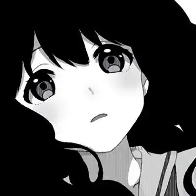 黑白系动漫女生头像高冷伤感侧脸日系动漫女头