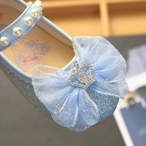 女童鞋儿童鞋单鞋2024夏季水晶鞋子时尚公主鞋新款宝宝皮鞋春秋款