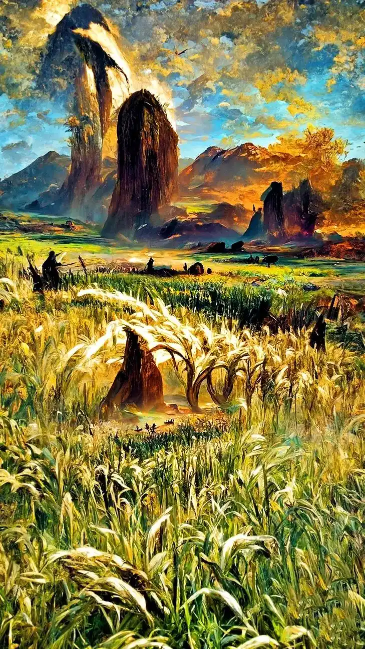 您看到的三张麦田图是国产ai智能创造.大数据不会骗人,当你看 - 抖音