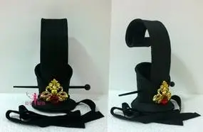 古装男头饰 黑色头冠 黑色发冠 古装摄影cos头饰 汉朝古代发饰01