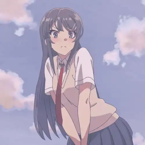 自截动漫头像分享青春猪头少年樱岛麻衣学姐