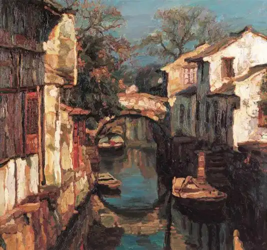 0026_中国江南水乡油画_21_0