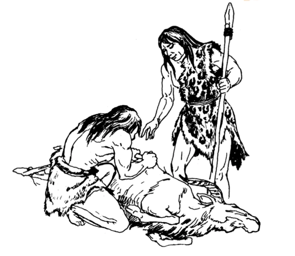 在原始社会,东西就那么点,大家都穿着兽皮树叶,麻绳捆一捆就完事,哪怕