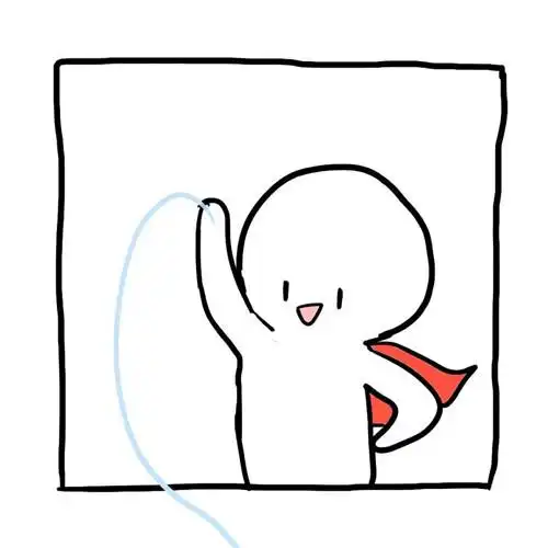 简笔画小人头像