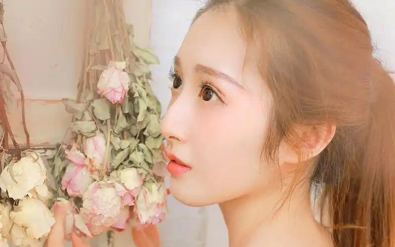 文艺美女唯美意境写真高清壁纸