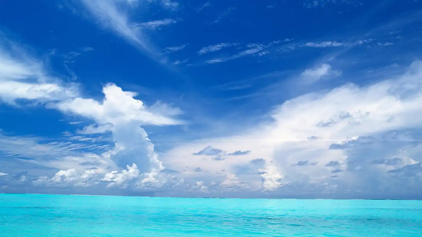 精选碧海蓝天清新纯蓝护眼风景高清电脑桌面壁纸下载(一)