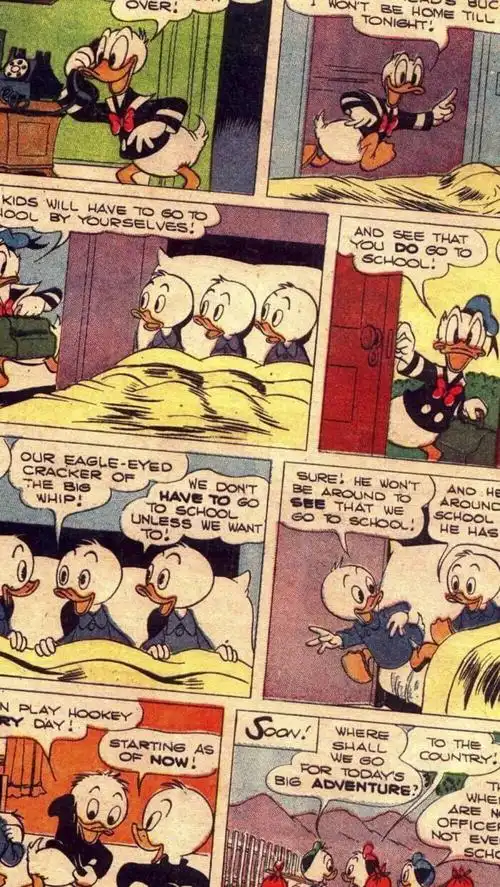 唐老鸭复古画报 - 堆糖,美图壁纸兴趣社区