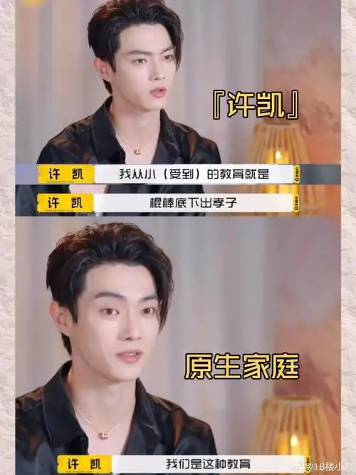 想不到许凯的原生家庭也只是众多泼冷水式家庭中的一个,无论再优秀