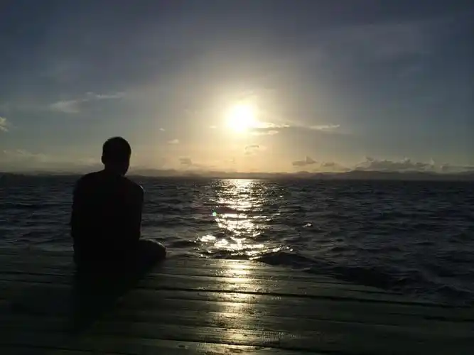 泰国海男子太阳日落男性