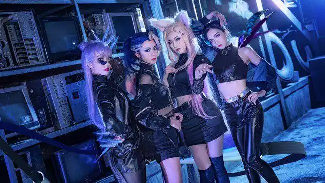 cos英雄联盟kda女团cos正片