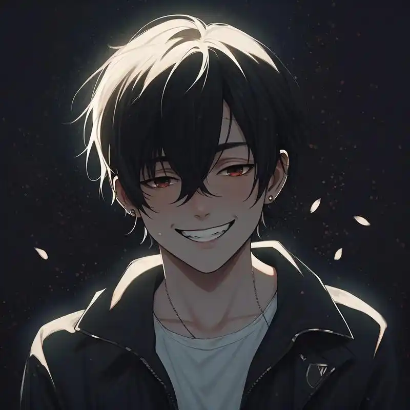 超a超飒的男生动漫头像,黑暗系列真的yyds!