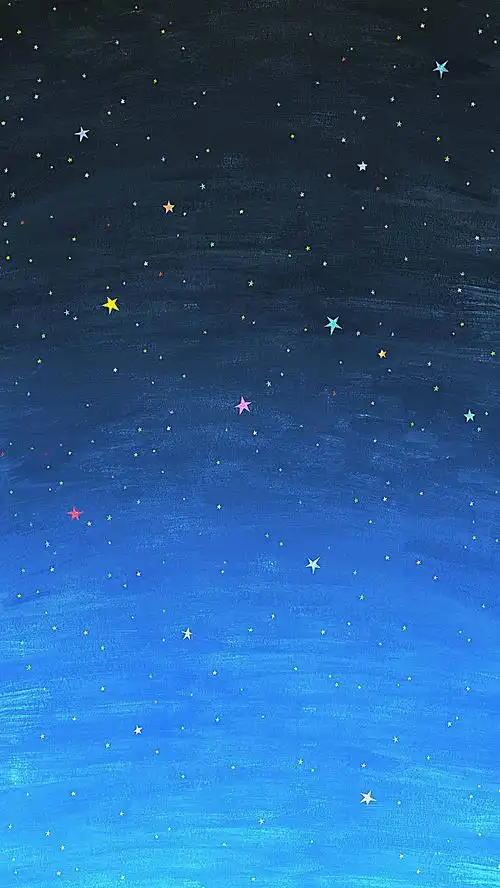 蓝色梦幻星空h5背景