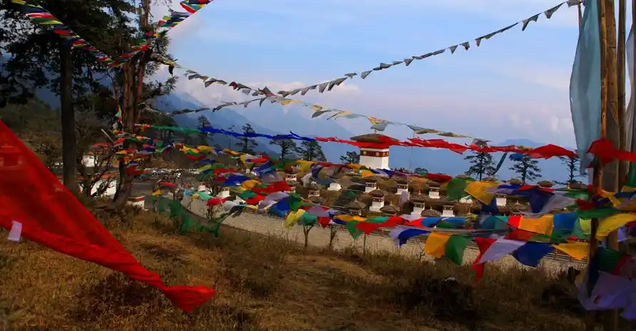 在不丹的多雄拉山口