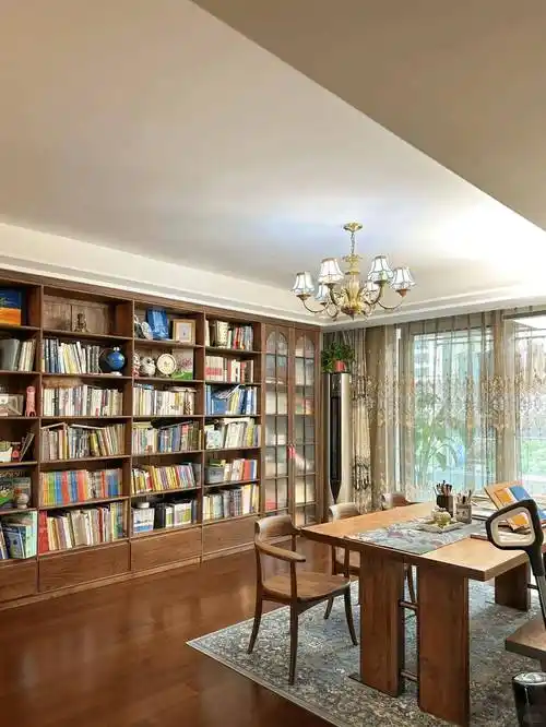 入住三年,我发现最不后悔的就是客厅改书房!是真的香!_装修_空间_设计
