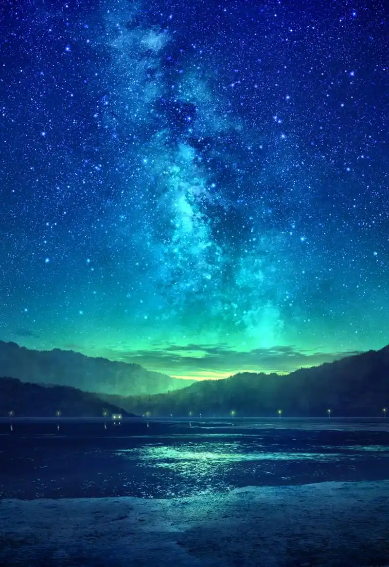 美图分享 #梦幻星空 #蓝色治愈系 #每日一图 - 抖音