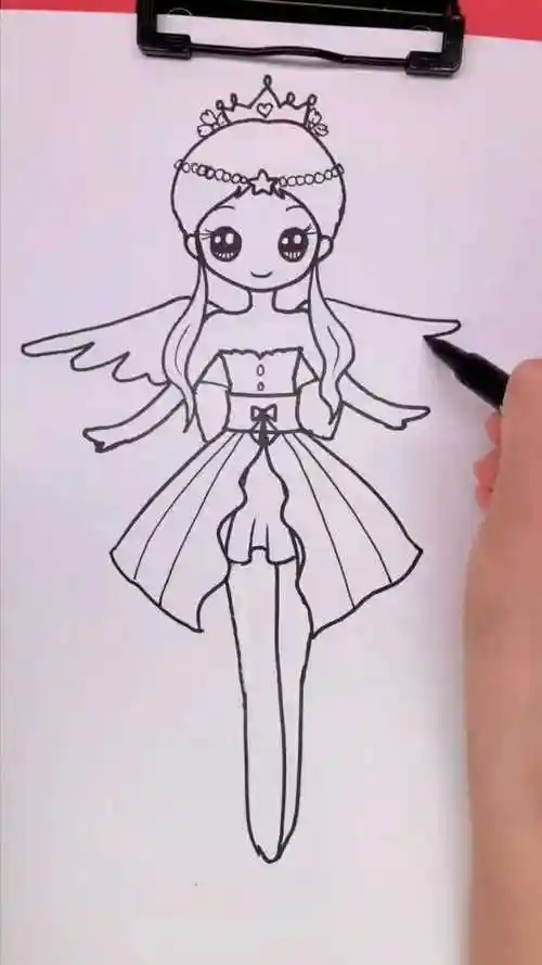 天秤公主简笔画来了有没有喜欢的