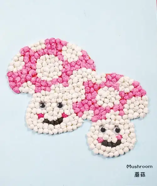 幼儿园手工 手揉纸粘帖画diy儿童创意手工制作材料包益智早.