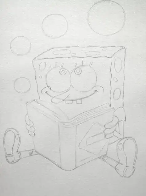 素描纸简笔画涂色