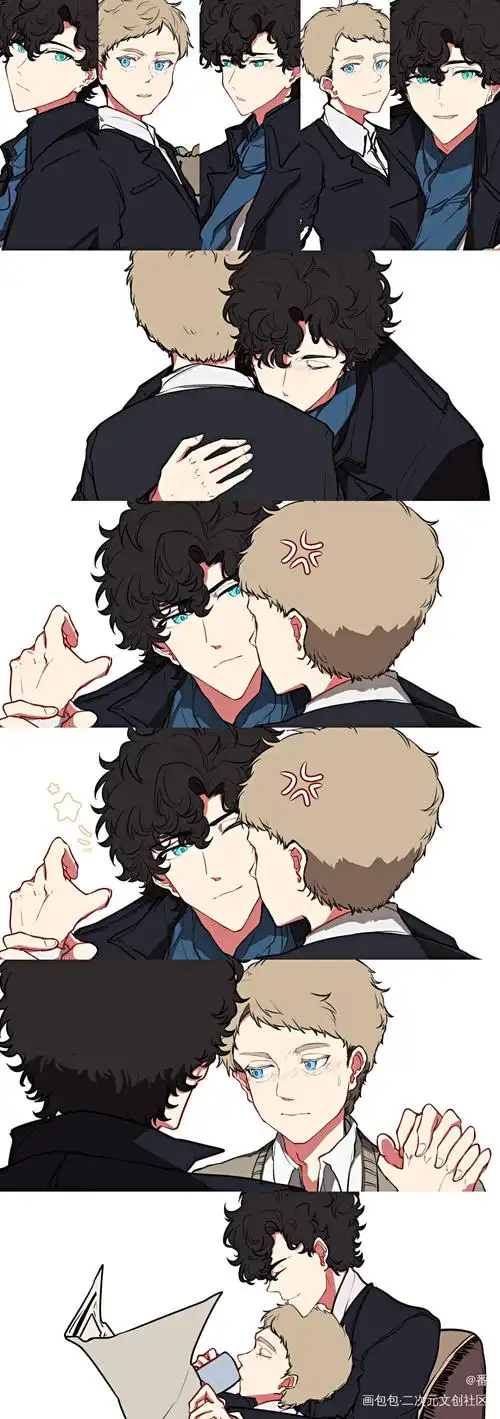 七夕快乐/_神探夏洛克sherlock福华绘画作品