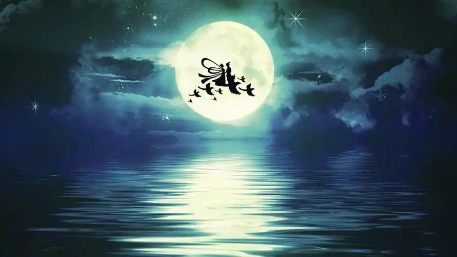 电脑壁纸 节日 情人节 七夕佳节牛郎织女月下相会