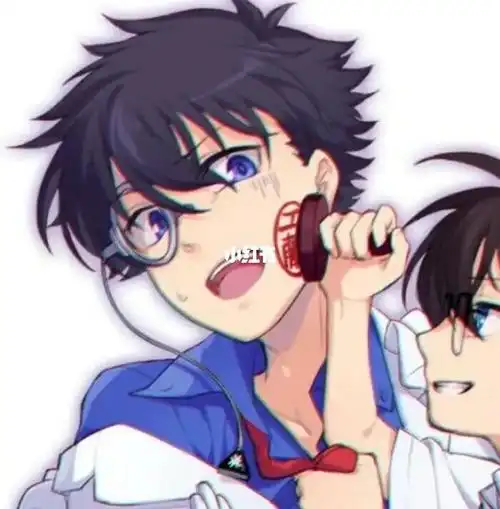 柯南基德_柯南_情侣头像_情头_素材_头像