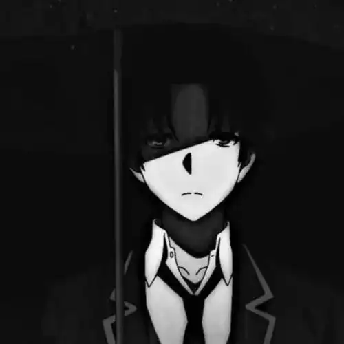 暗黑丧头像丧系黑白动漫头像