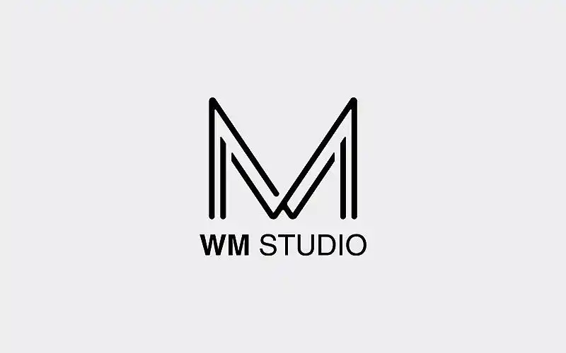 wm studio 花艺工作室品牌logo设计|平面|logo|林升升 - 原创作品 -