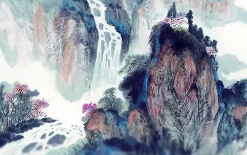 触控液晶实战游戏现场视频 中国风水墨壁纸