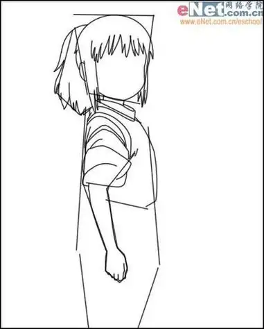 女生侧身简笔画动漫简笔画人物侧身小孩站着侧身的简笔画侧身人简笔画