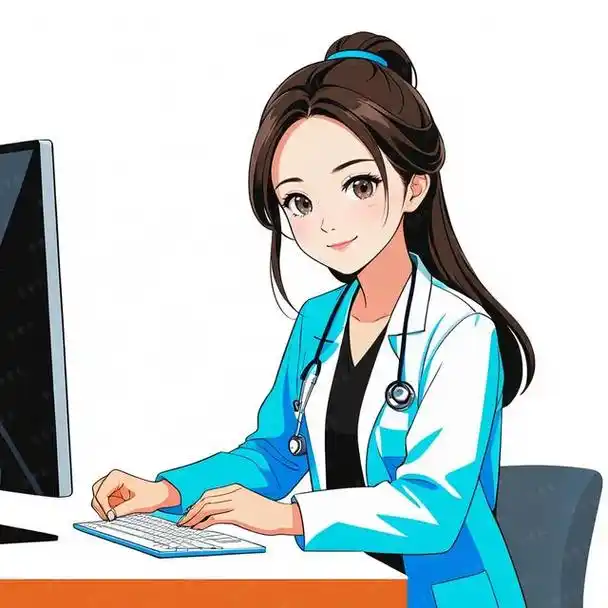 职业头像|女医生专属办公手绘卡通创意头像
