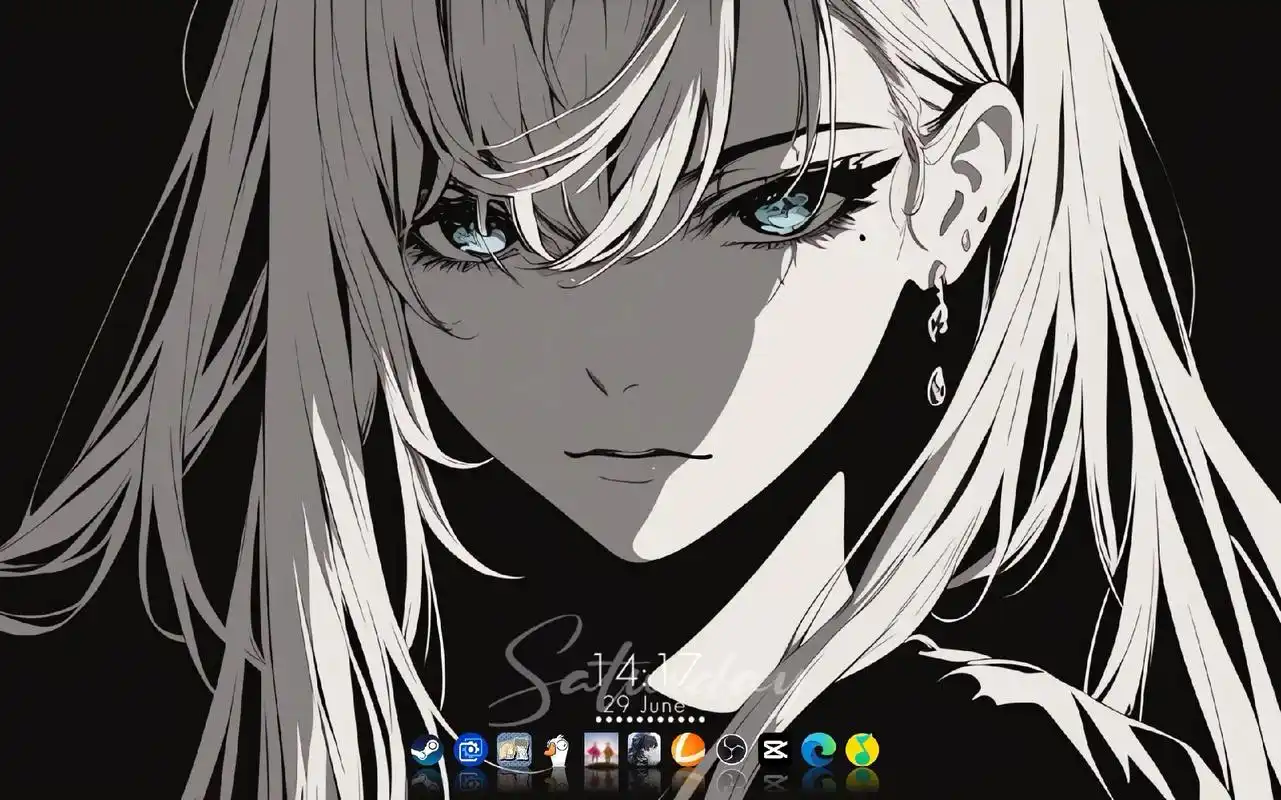 wallpaper壁纸推荐! 1.黑白风女孩 2.gojo - 抖音