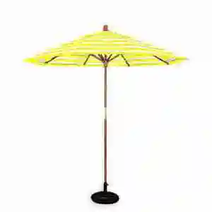 高档户外遮阳伞沙滩泳池露台花园红白条纹西餐厅法式21m27m太阳伞