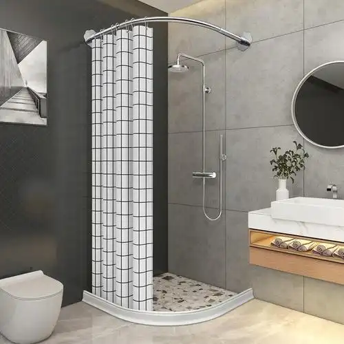 淋浴房整体浴室卫生间一体式干湿分离隔断洗澡间扇形整体淋浴房