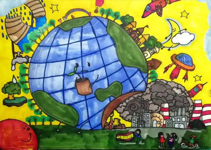 绘上了一幅幅最美的画卷 看,孩子们美好的心愿 生态环保