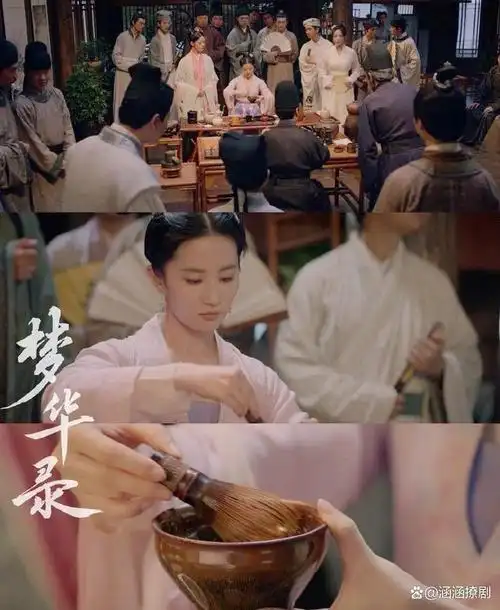 茶铺老板娘刘亦菲演绎宋朝茶百戏