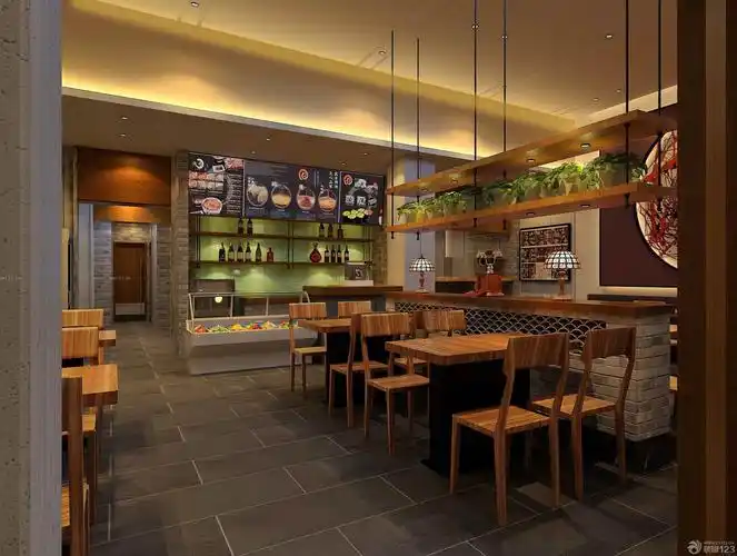 小餐厅店面室内装修效果图_设计456装修效果图