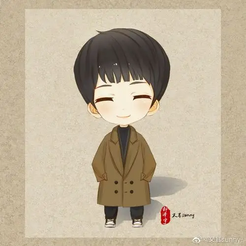 每日一伦 漫画邓伦角色