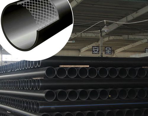 梯橙pe钢丝网骨架塑料复合管hdpe给水排水管材 dn50(pn1.6)mpa