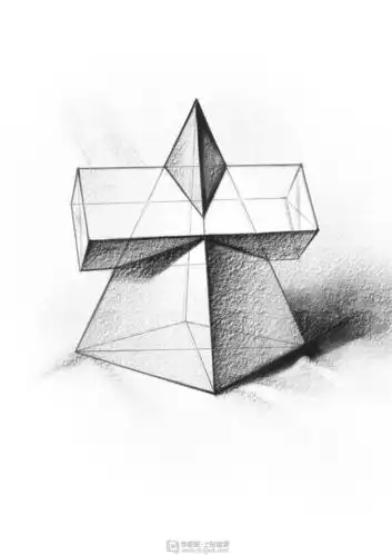 组合几何体—素描速写美术绘画入门练习举报
