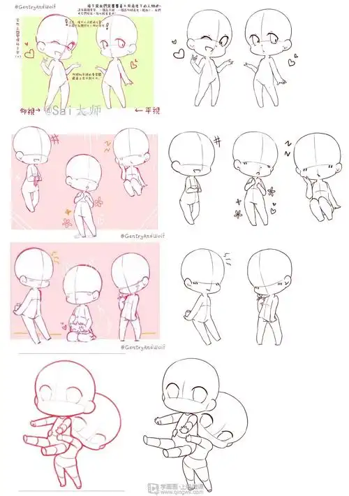 日系厚涂之q版头像的概括与比例