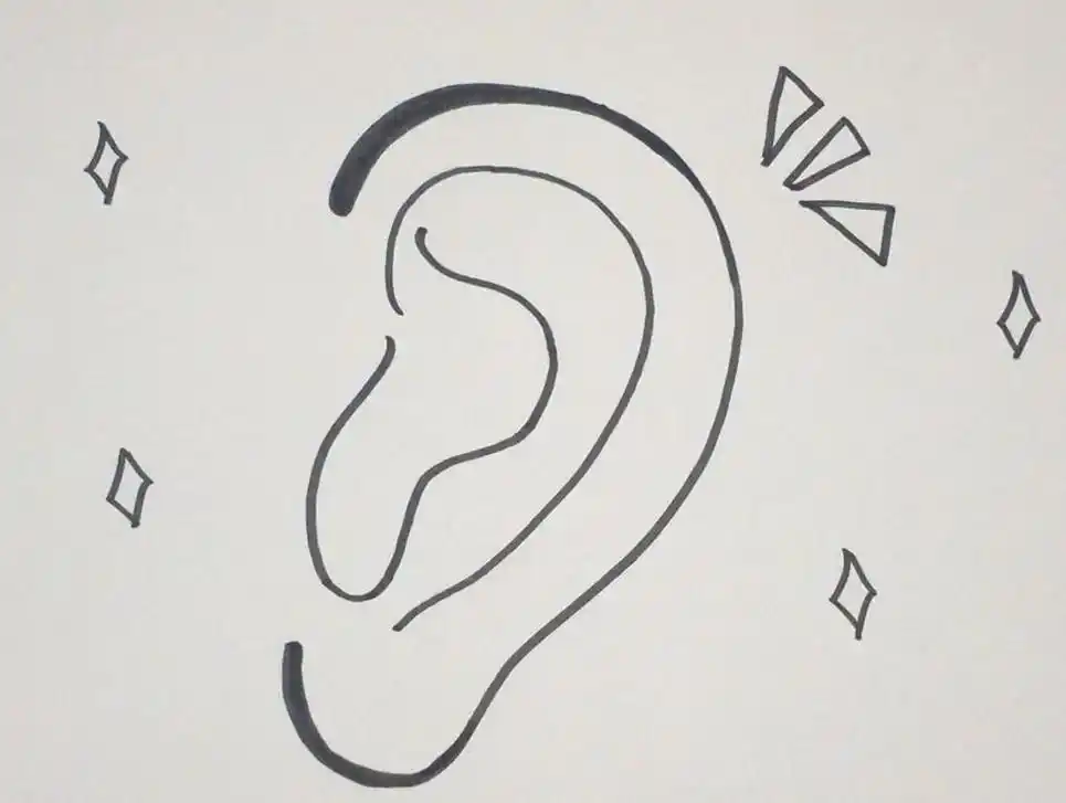 耳朵简笔画像数字3 简笔画图片大全-普车都