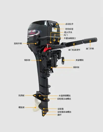船用发动机 马达 四冲程4冲3.5p/6/9.8/15/20/30马力