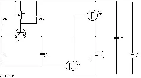 基础电路图 功率放大电路图 ->简单实用声控电子门铃电路电路最大的