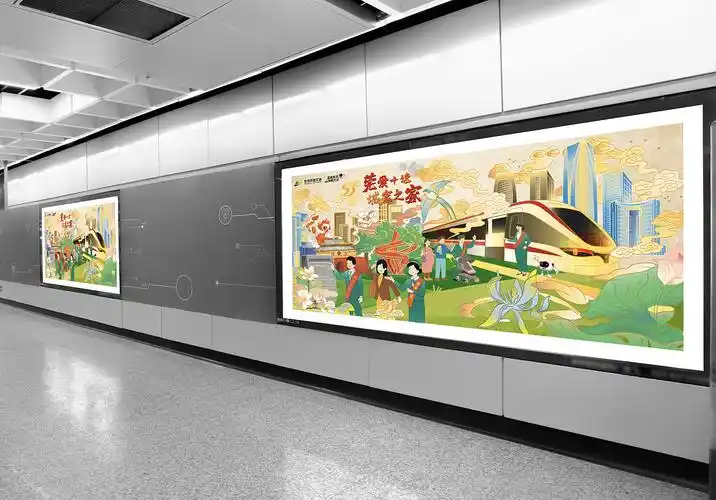 手绘——东莞轨道交通宣传海报|插画|创作习作|老喵搬家公司_原创作品