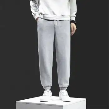 2022冬季男士加绒保暖运动裤束脚休闲男宽松ins潮流学生卫裤长裤df242