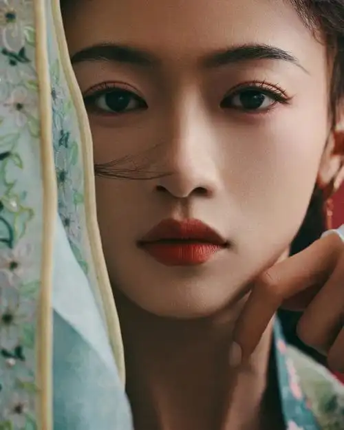 #吴谨言清丽绿衣#